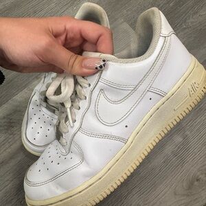 White Nike Air Force 1 Sneakers